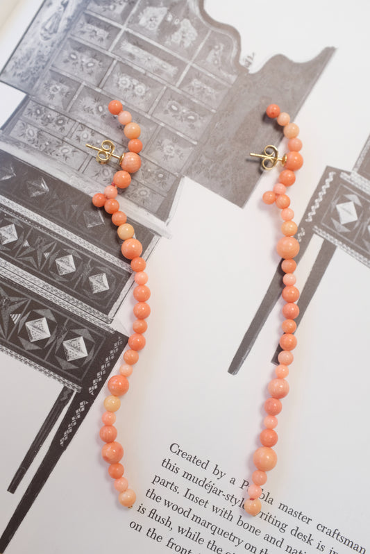 Beatriz Palacios Coral Arch Long Earrings