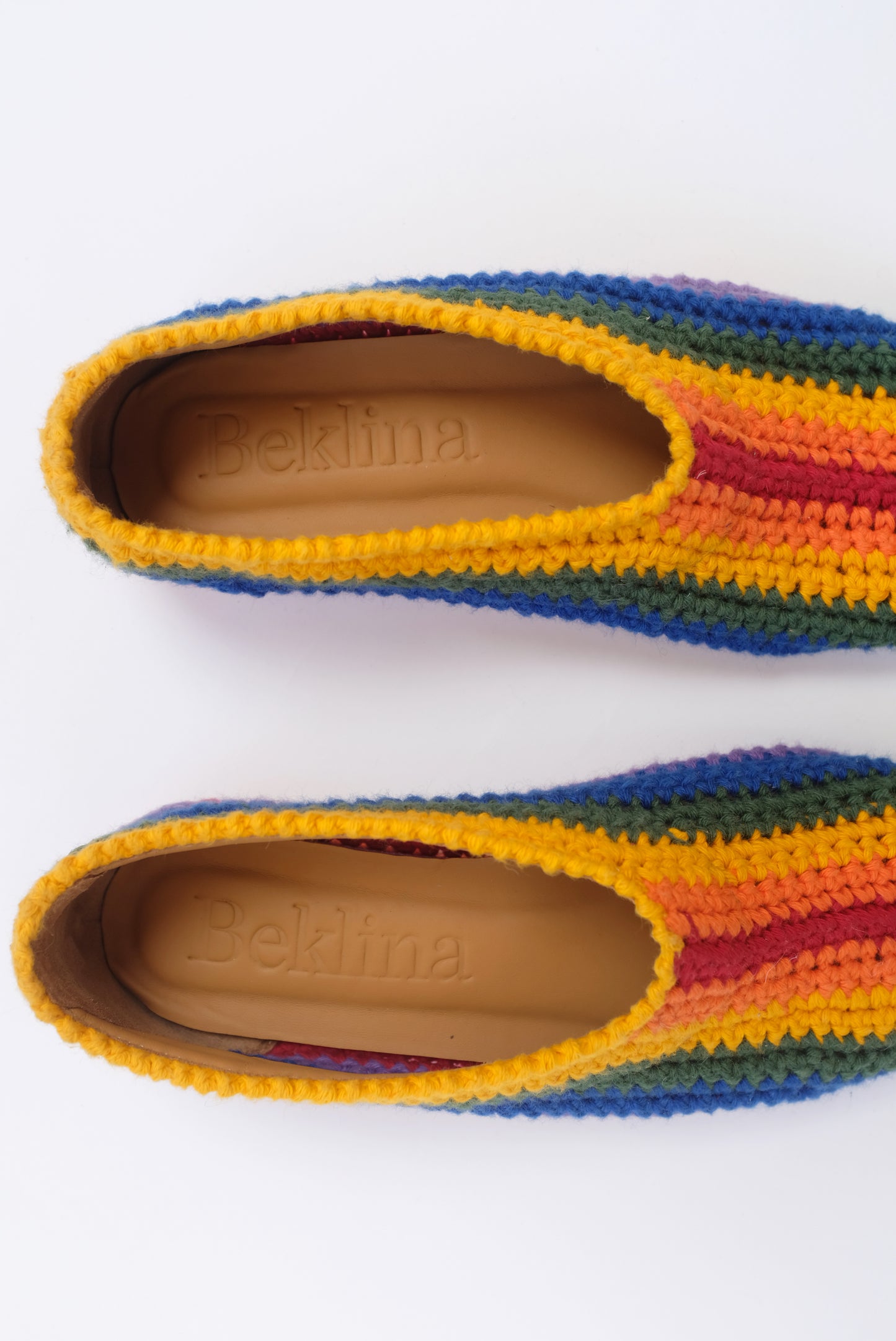 Beklina Crochet Ballet Flats Rainbow / SAMPLE