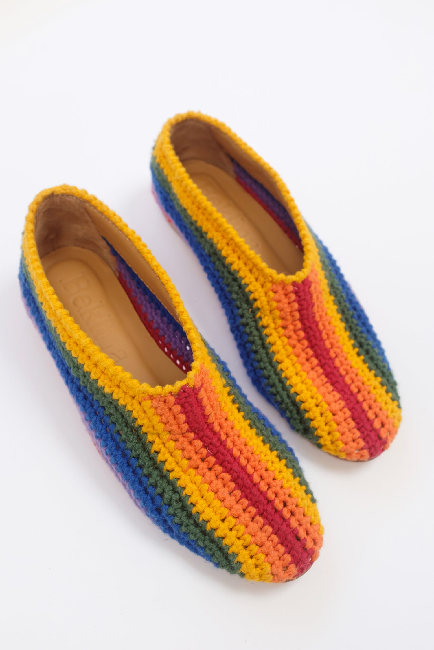 Beklina Crochet Ballet Flats Rainbow / SAMPLE
