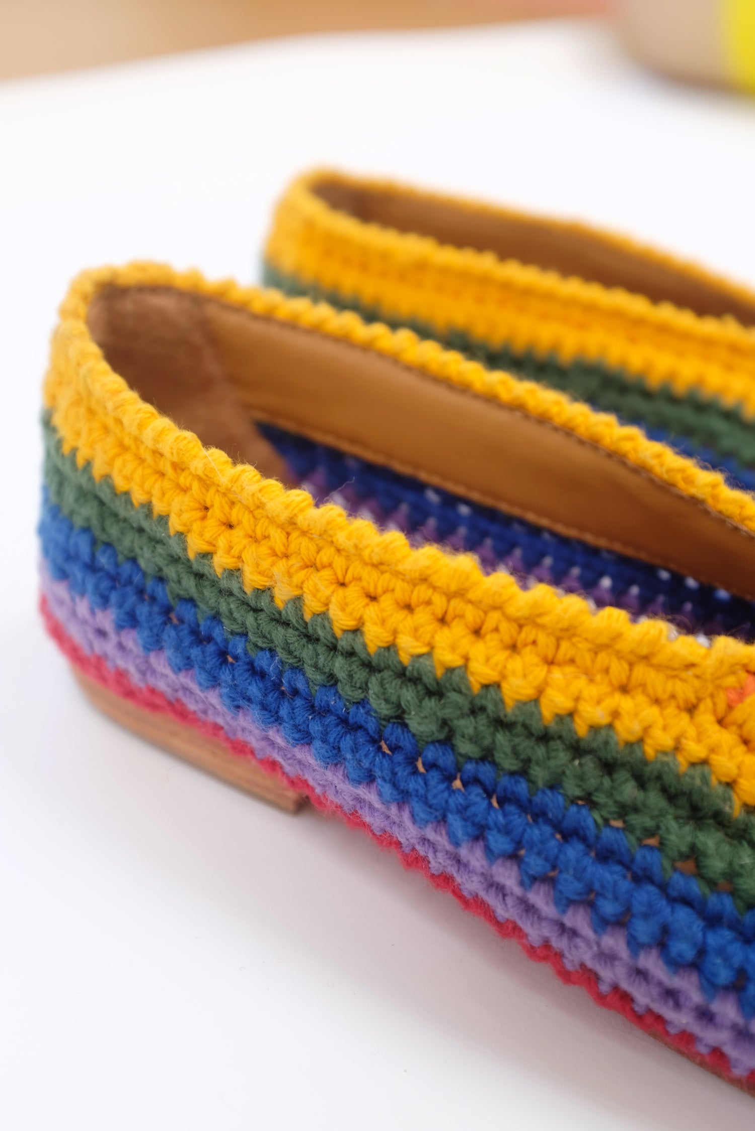 Beklina Crochet Ballet Flats Rainbow / SAMPLE