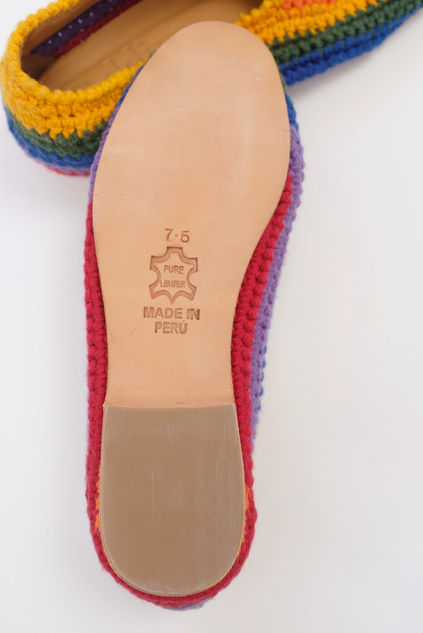 Beklina Crochet Ballet Flats Rainbow / SAMPLE