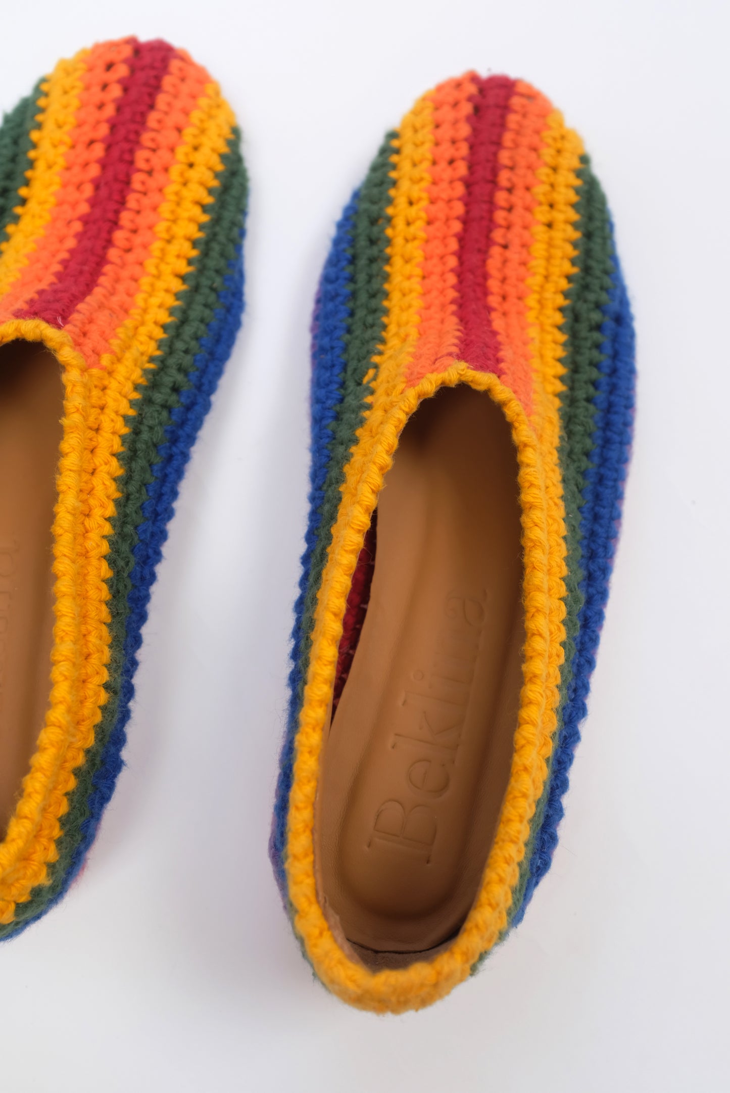 Beklina Crochet Ballet Flats Rainbow / SAMPLE