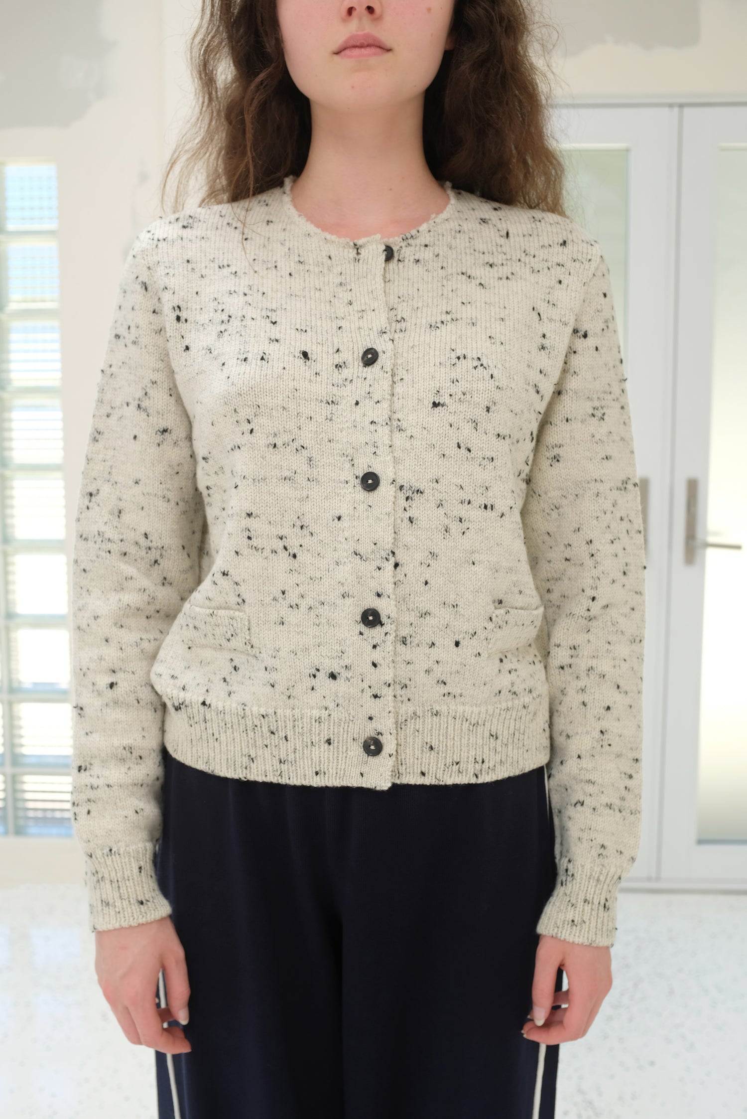 Cordera Merino Wool Flecked Cardigan