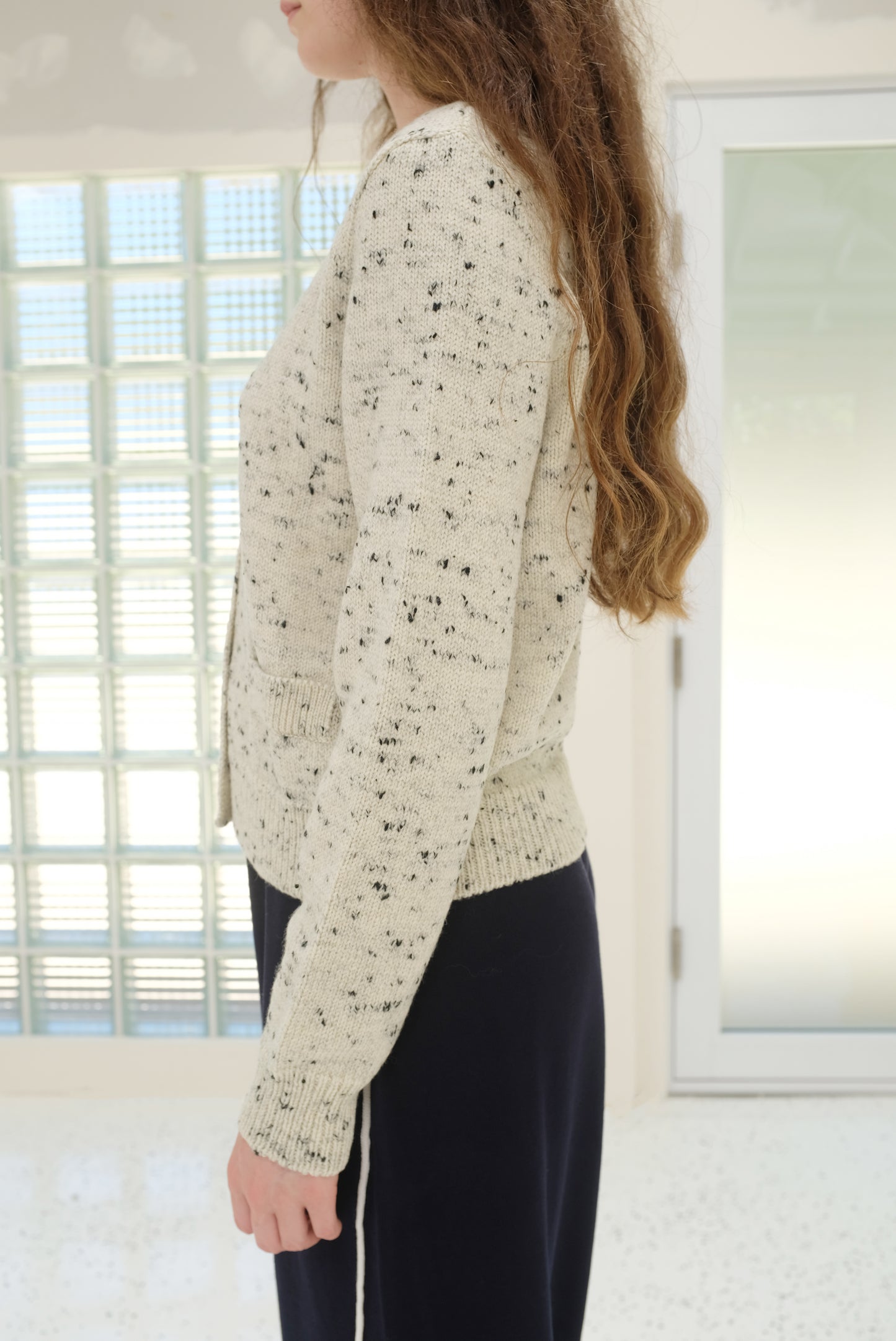Cordera Merino Wool Flecked Cardigan