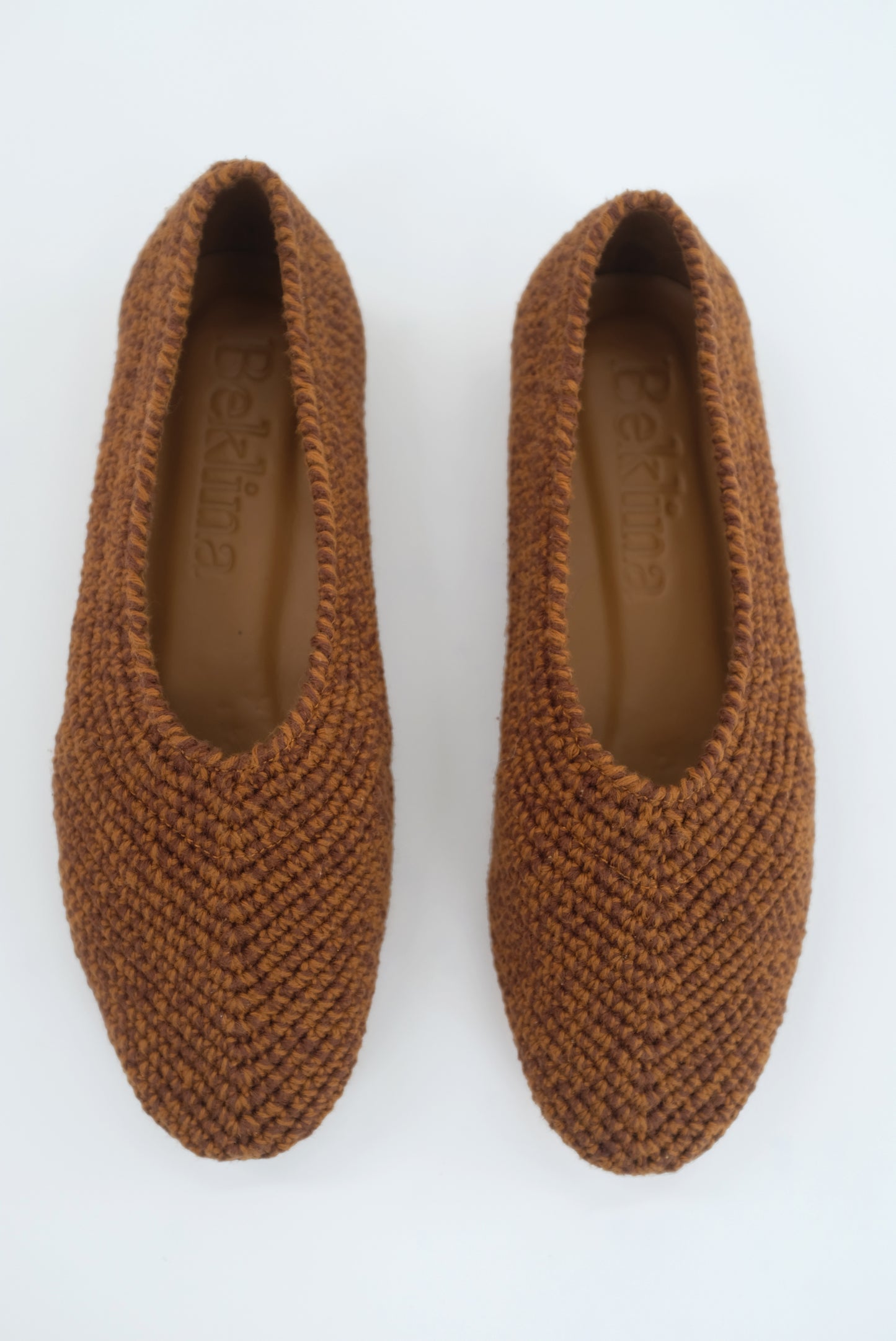 Beklina Crochet Ballet Flats Tiger's Eye
