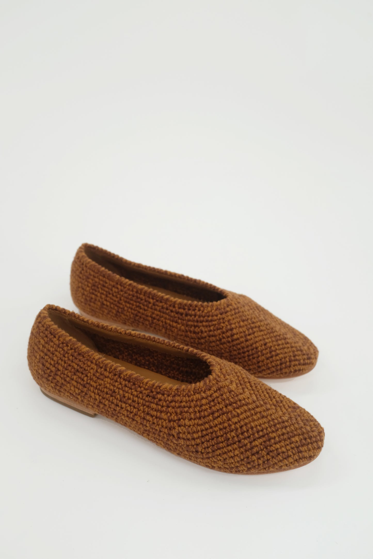 Beklina Crochet Ballet Flats Tiger's Eye