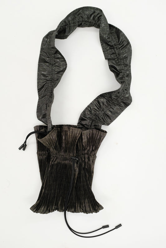 Julia Heuer Wanda Handpleated Bag Metallic