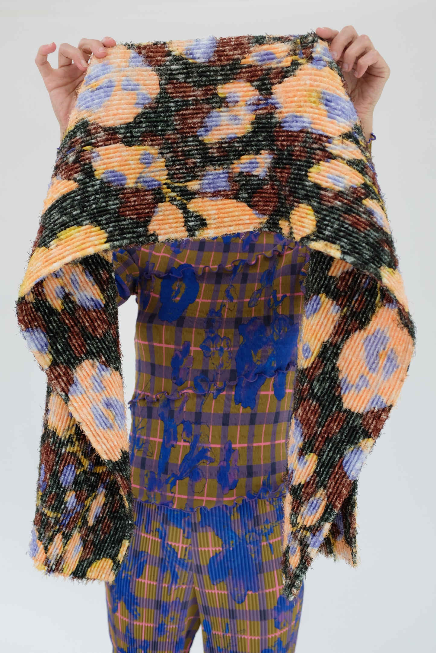 Julia Heuer Boa Pleated Furry Scarf Ingrid