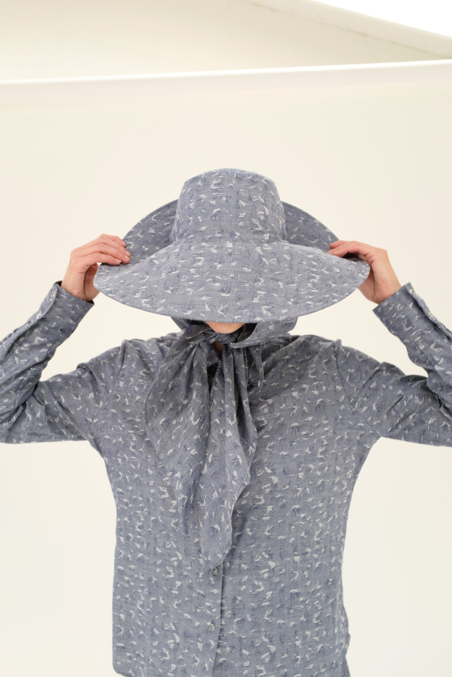 Beklina Scarf Hat Chambray