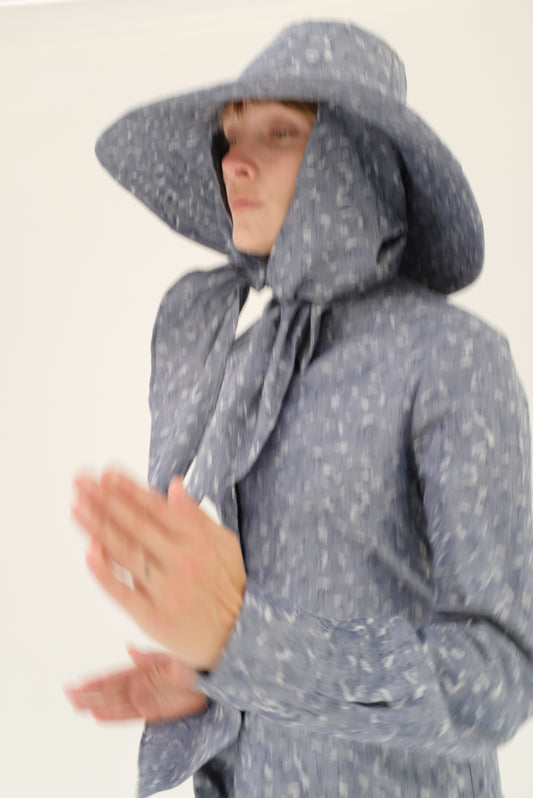 Beklina Scarf Hat Chambray