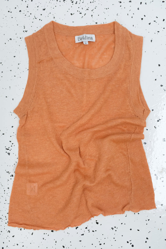 Beklina Linen Tank Clay / SAMPLE