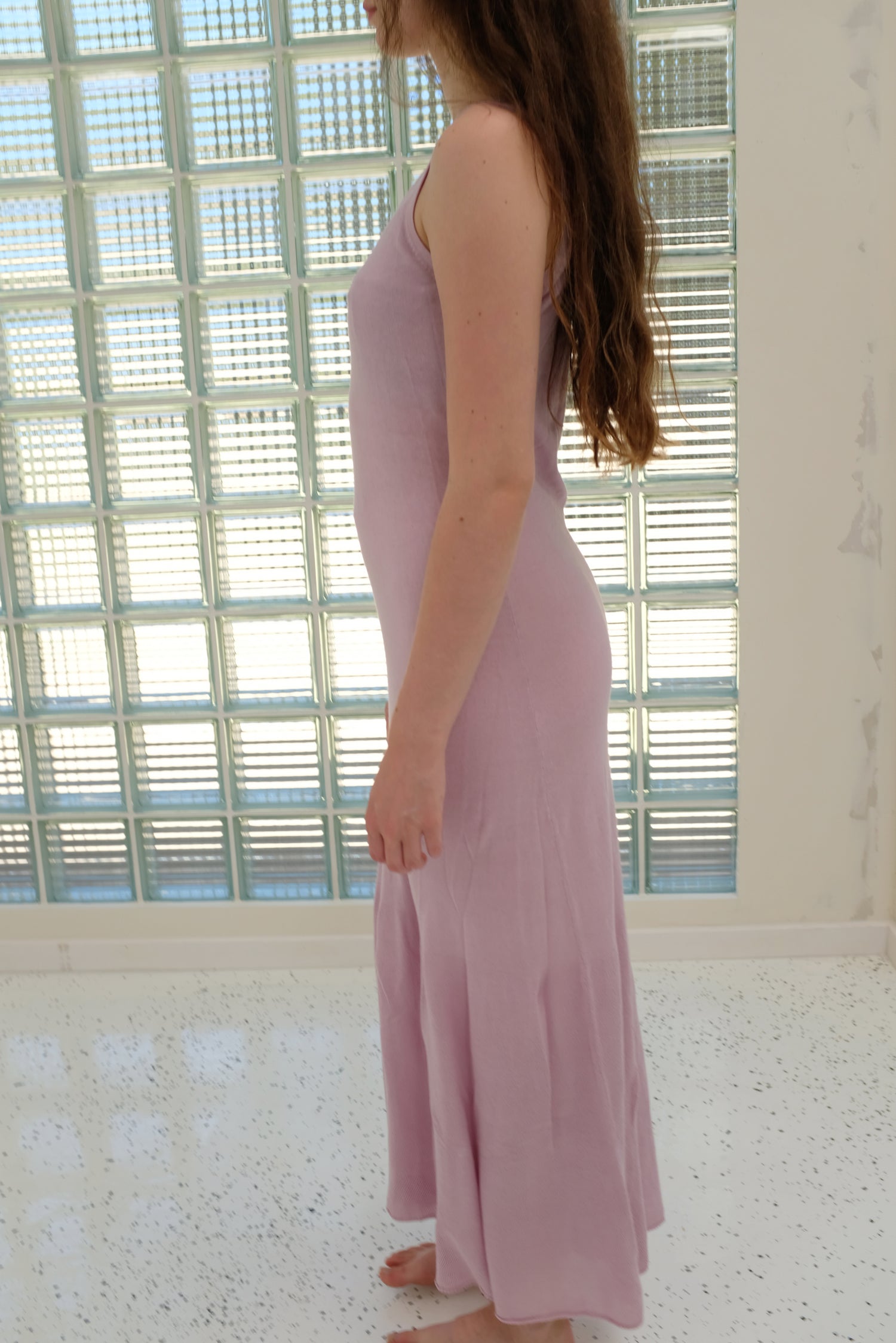 Beklina Cotton Tank Dress Lilac / Sample