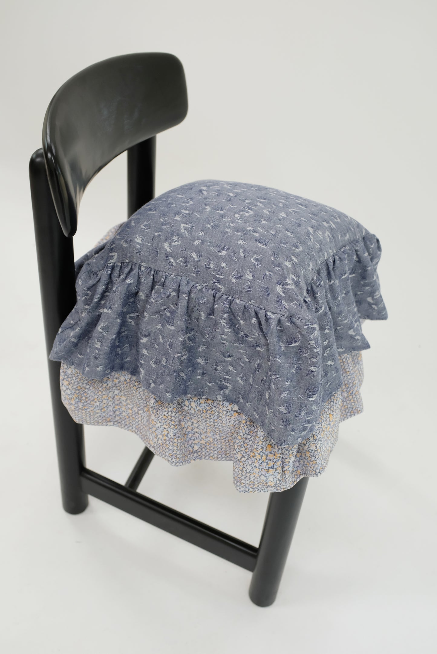 Beklina Ruffle Pillow Chambray