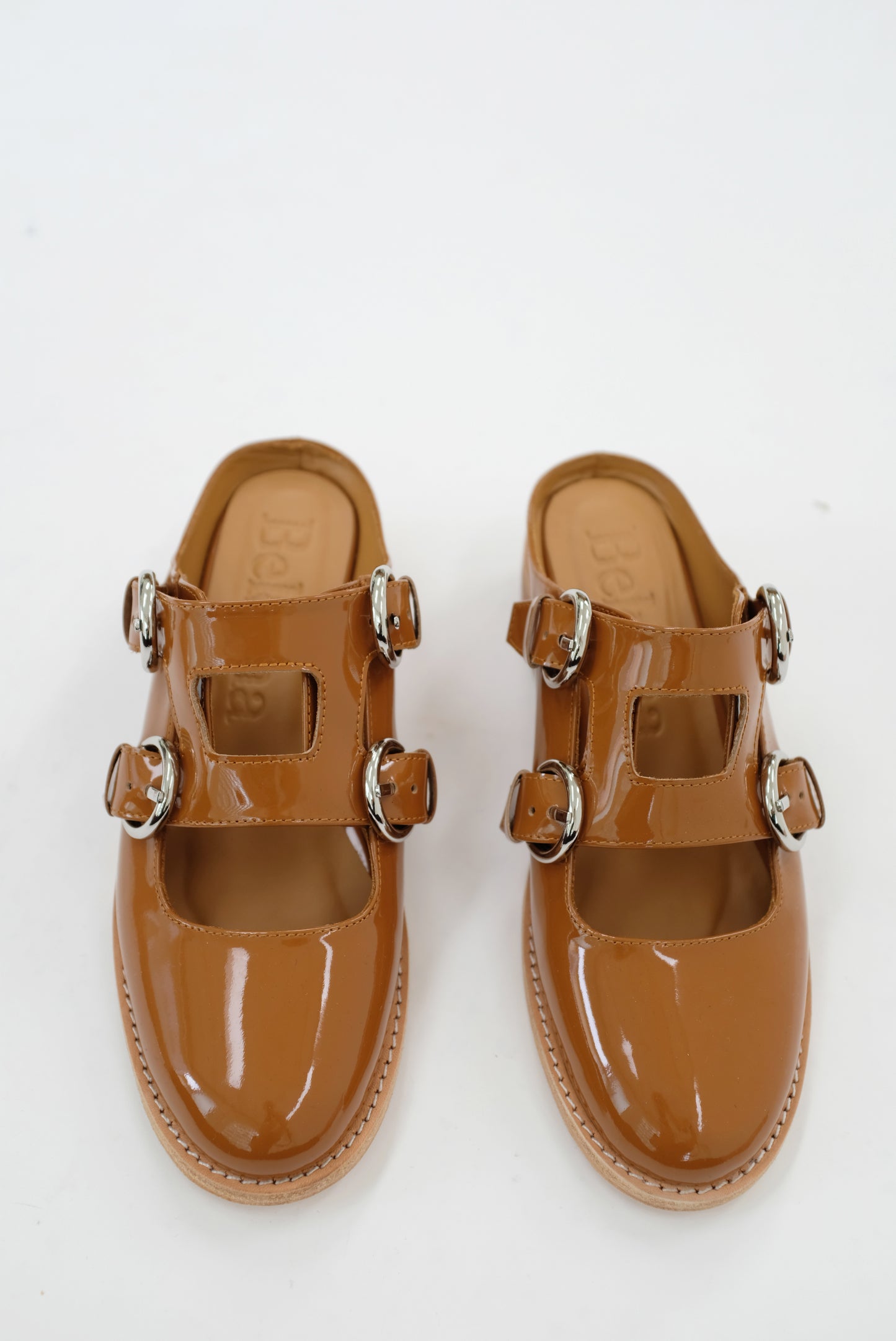 Beklina Quatro Buckle Mule Caramel