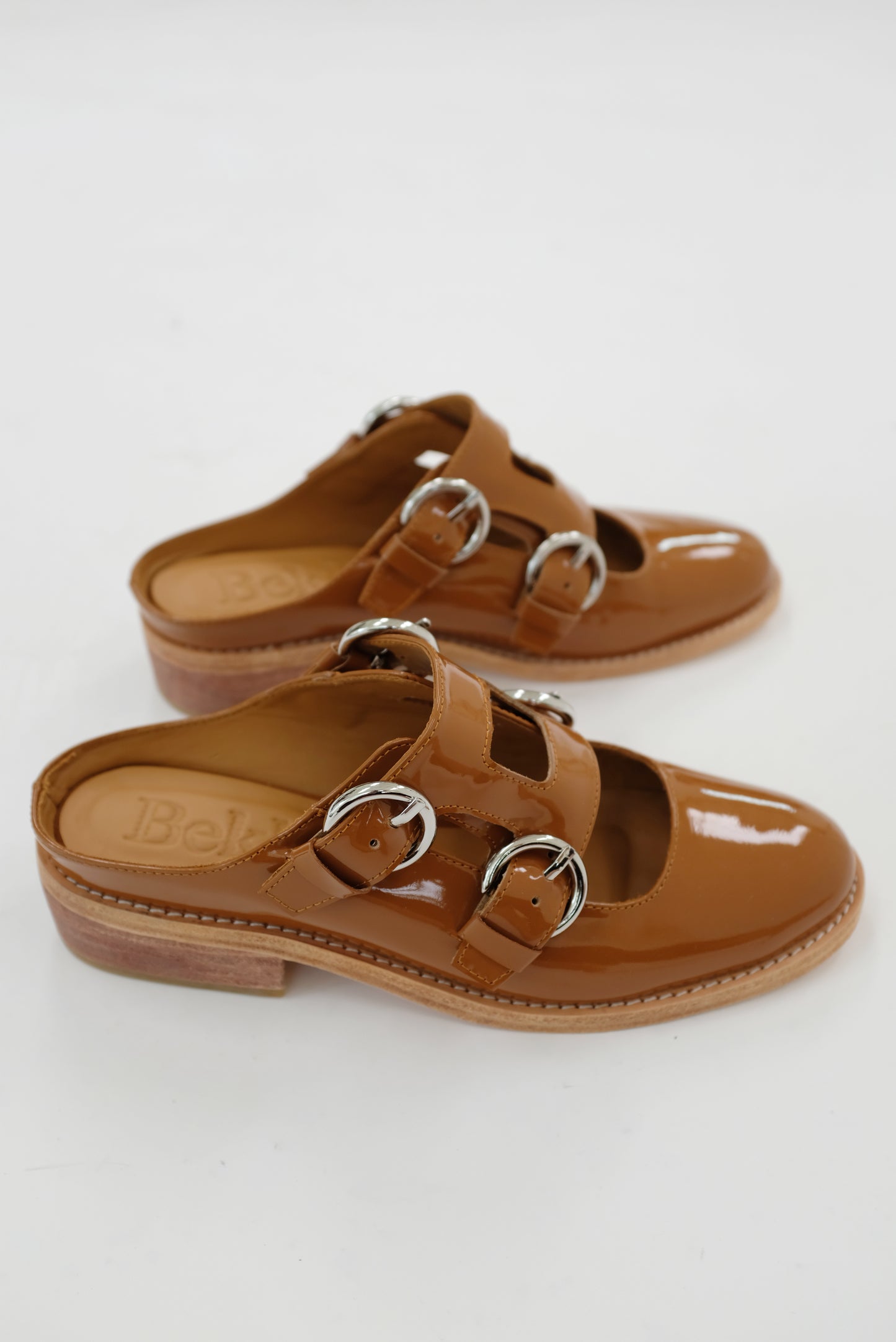 Beklina Quatro Buckle Mule Caramel