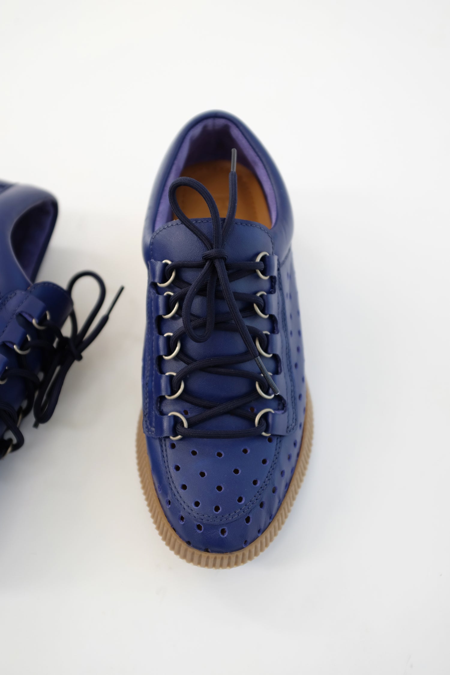 Beklina Pensionata Perforated Lace Up Lapis