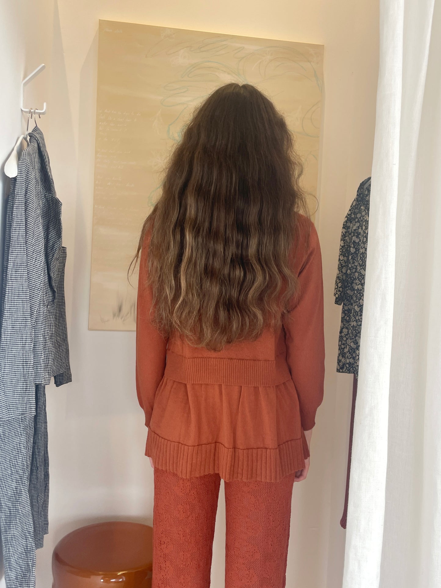 Beklina Merino Fattoria Pullover Terracotta