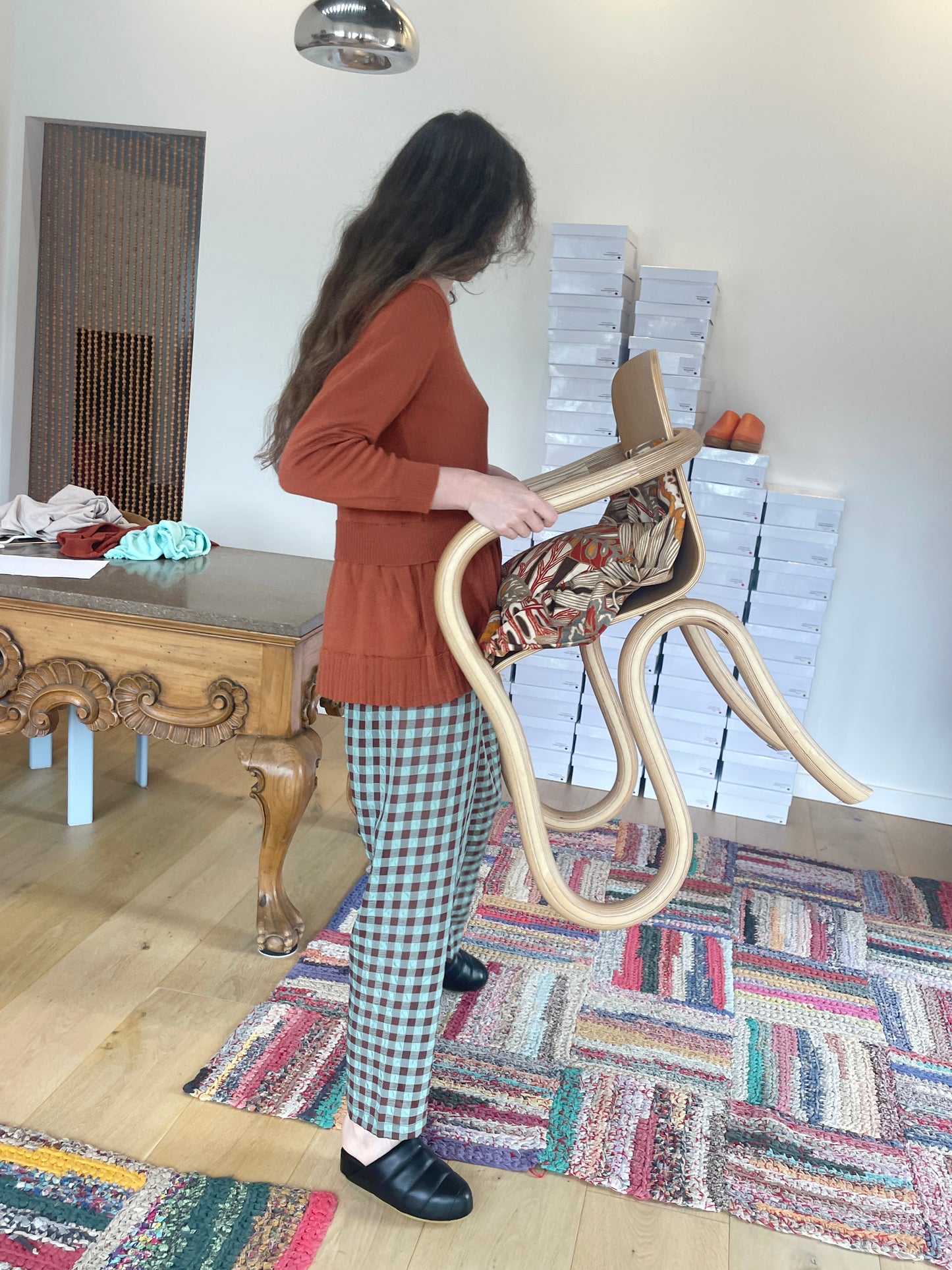 Beklina Merino Fattoria Pullover Terracotta