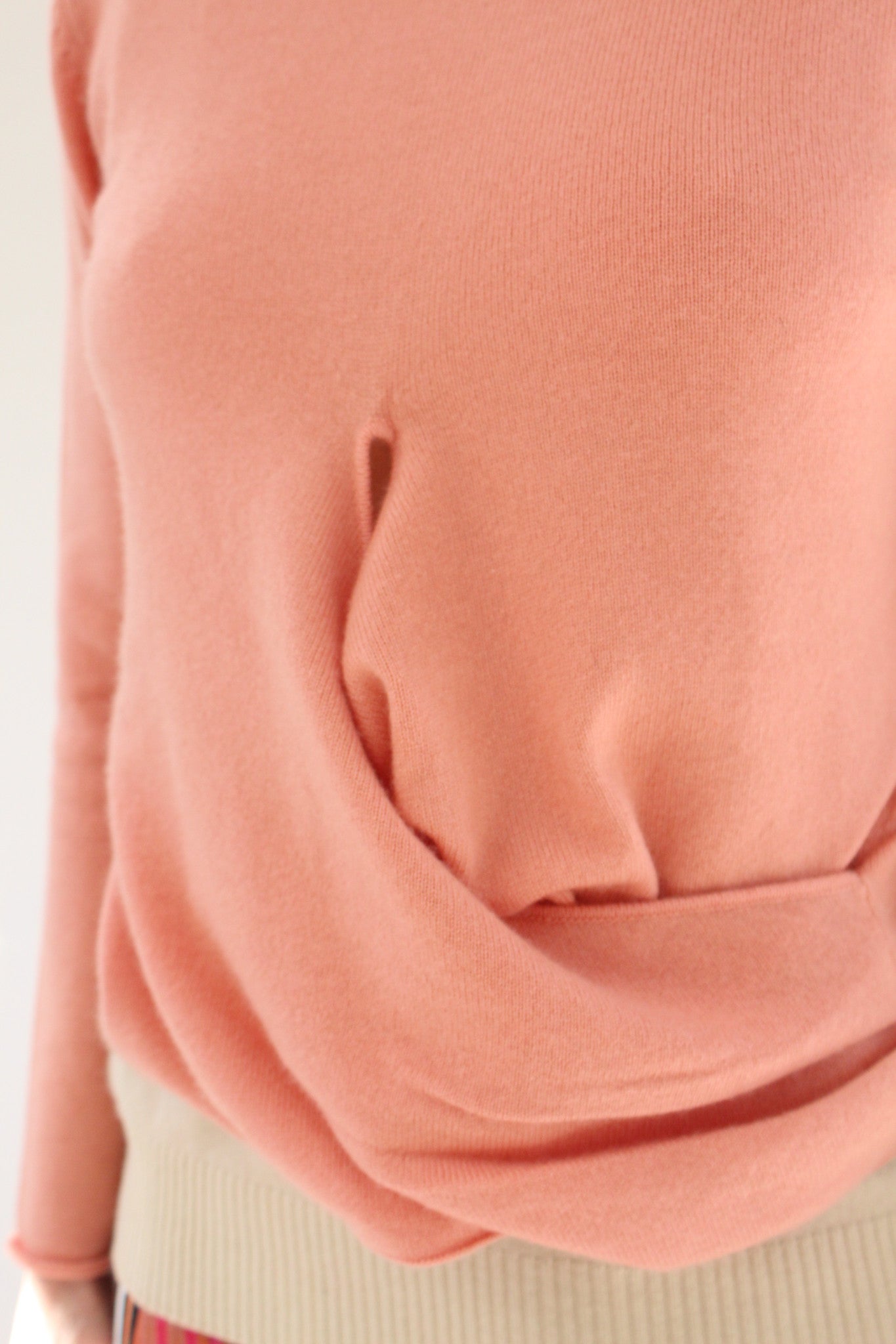Beklina Cashmere Kanga Top Cantaloupe