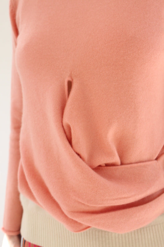 Beklina Cashmere Kanga Top Cantaloupe