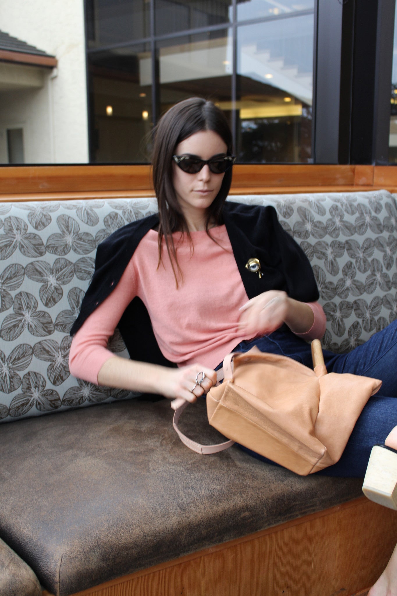 Beklina Cotton 3/4 Sleeve Knit Top Shrimp / SAMPLE