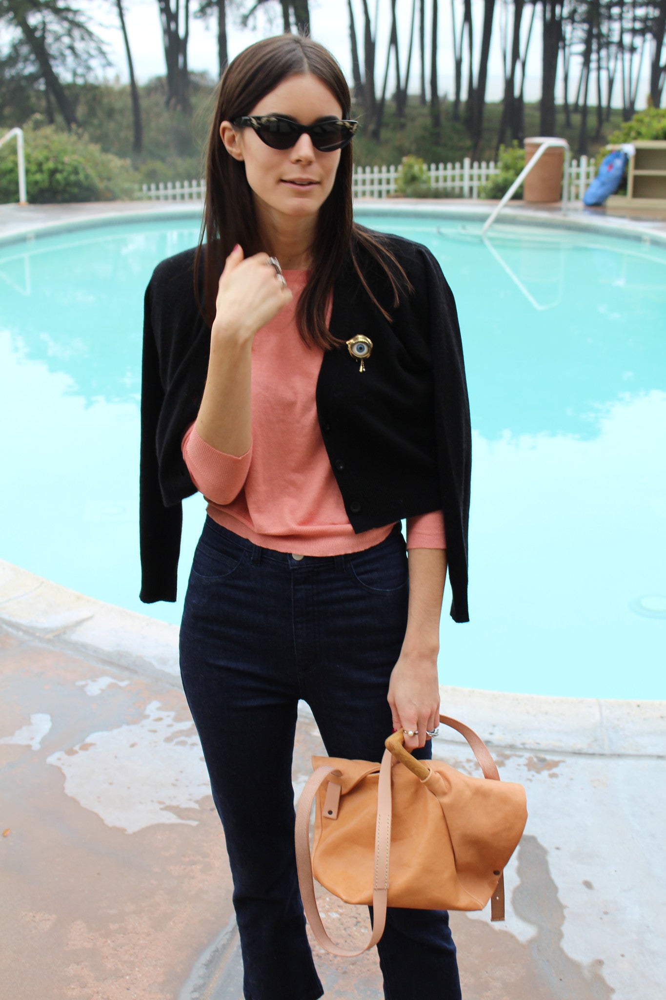 Beklina Cotton 3/4 Sleeve Knit Top Shrimp / SAMPLE
