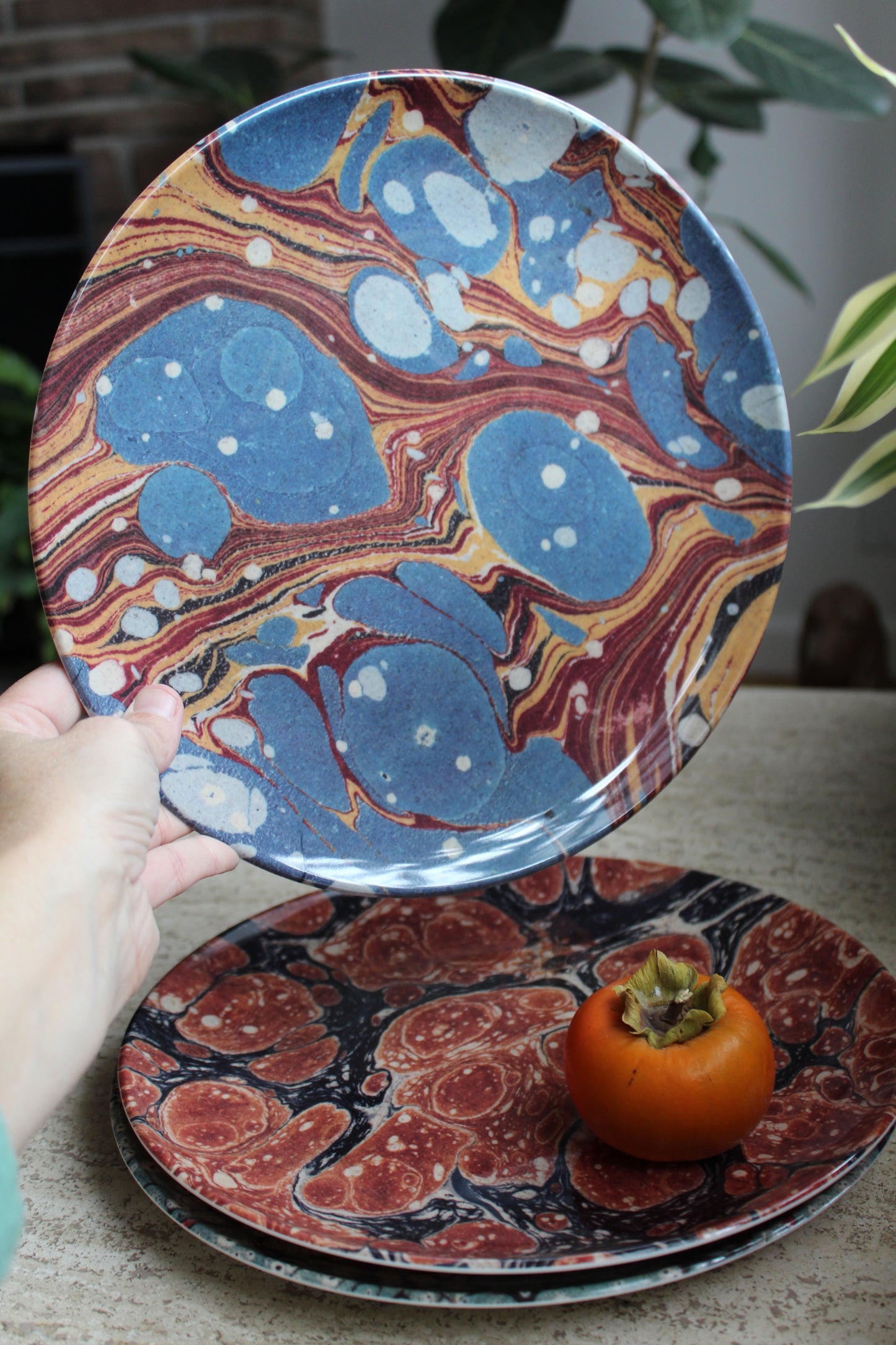 Marble Plate Set