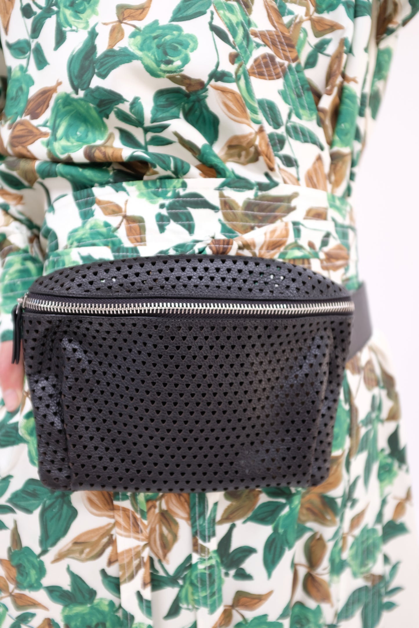 Rachel Comey Hagen Fanny Pack Punched Leather Black