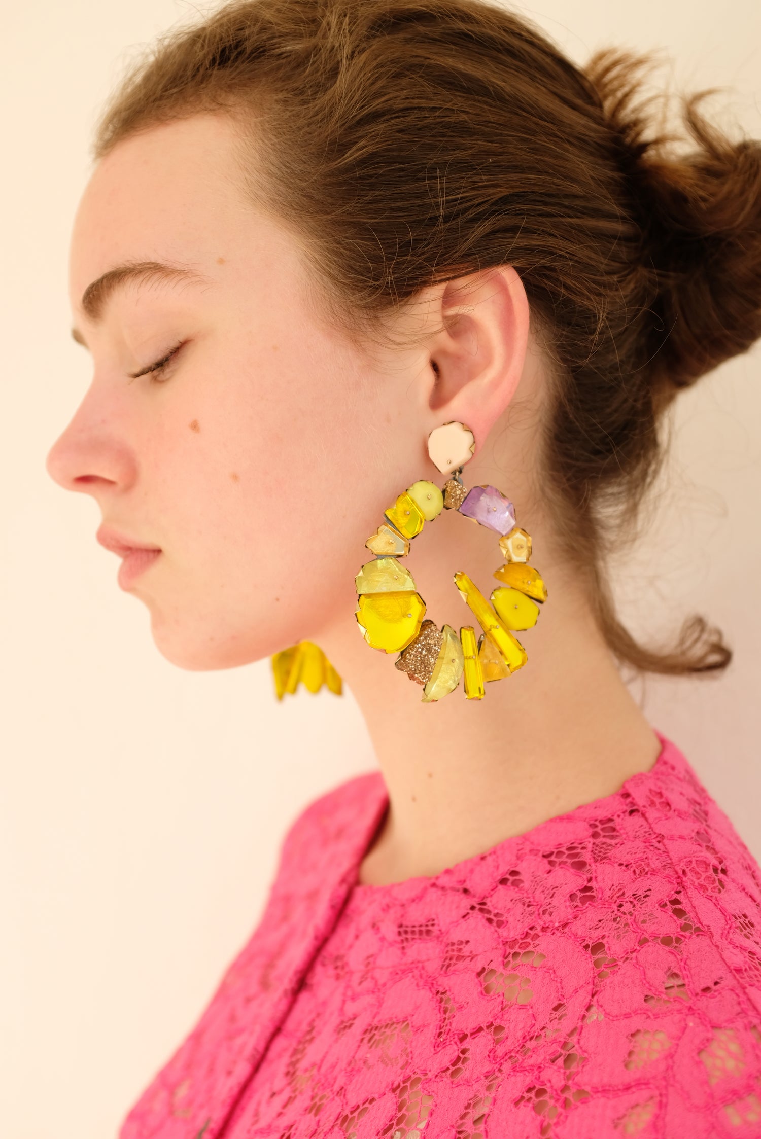 Nikki Couppee Canary Gold Earrings
