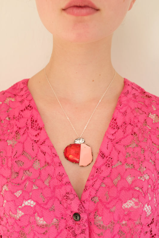 Nikki Couppee Red/Pink Necklace