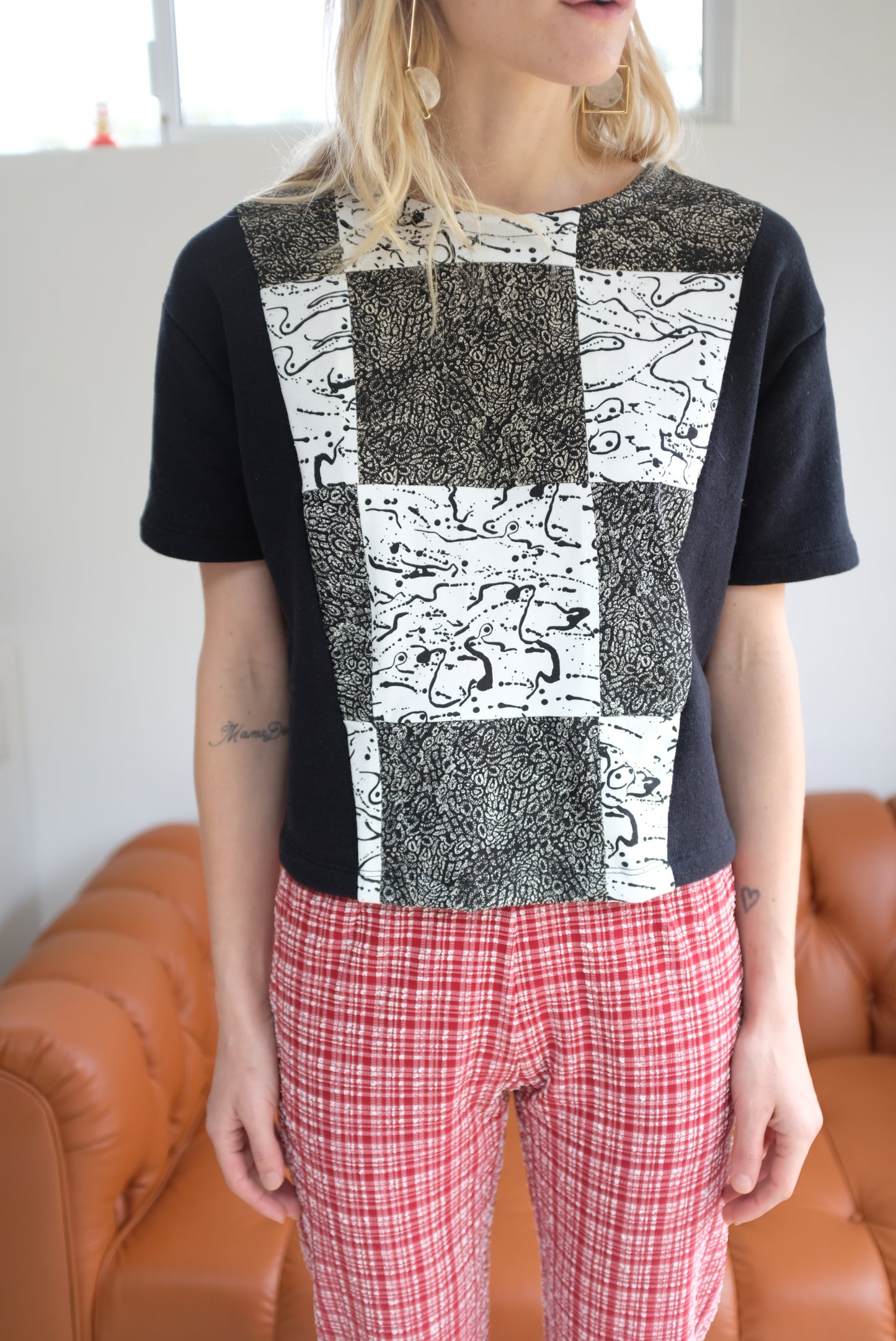 Beklina T-Shirt Patched Print