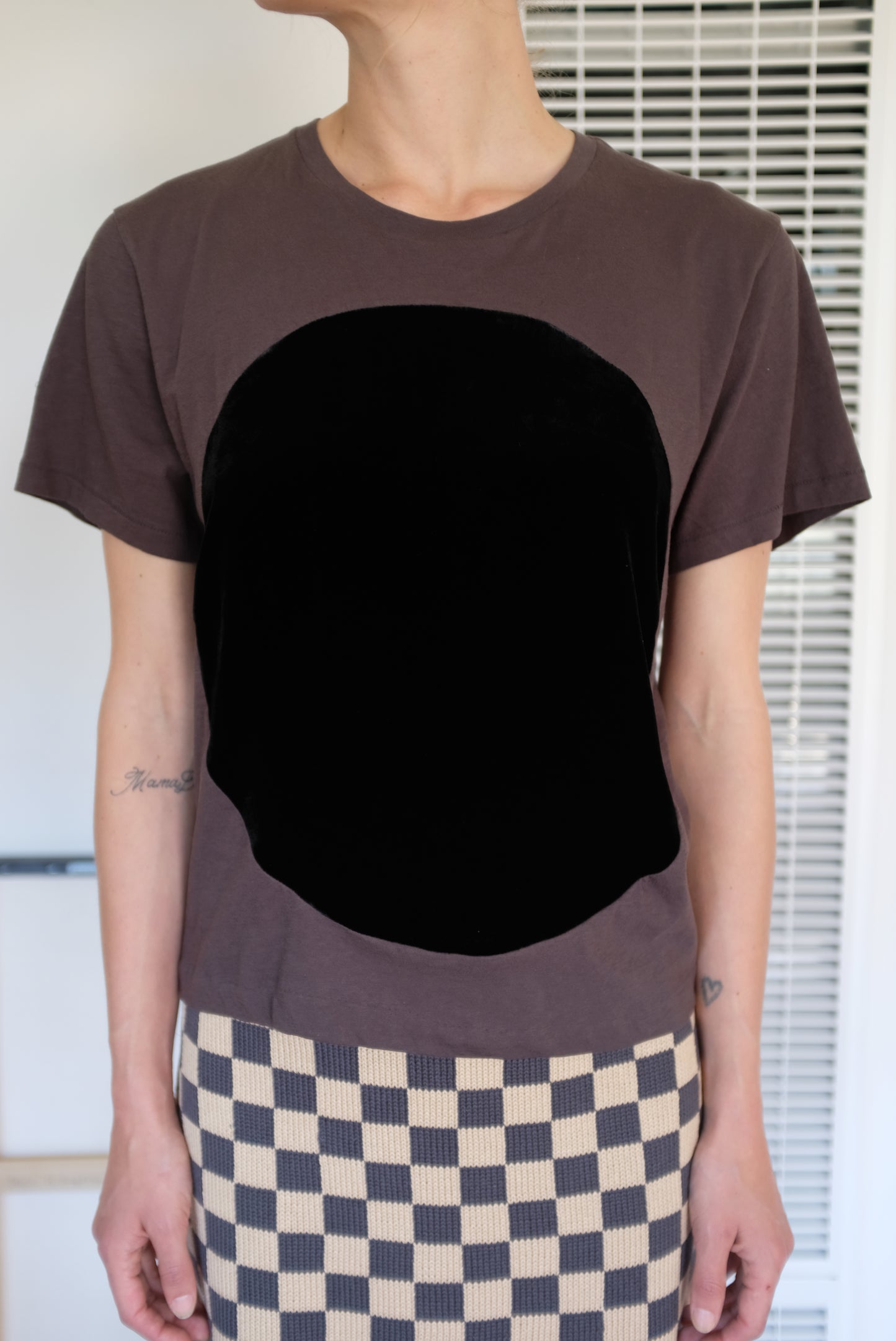 Correll Correll Velvet Circle T Shirt Black