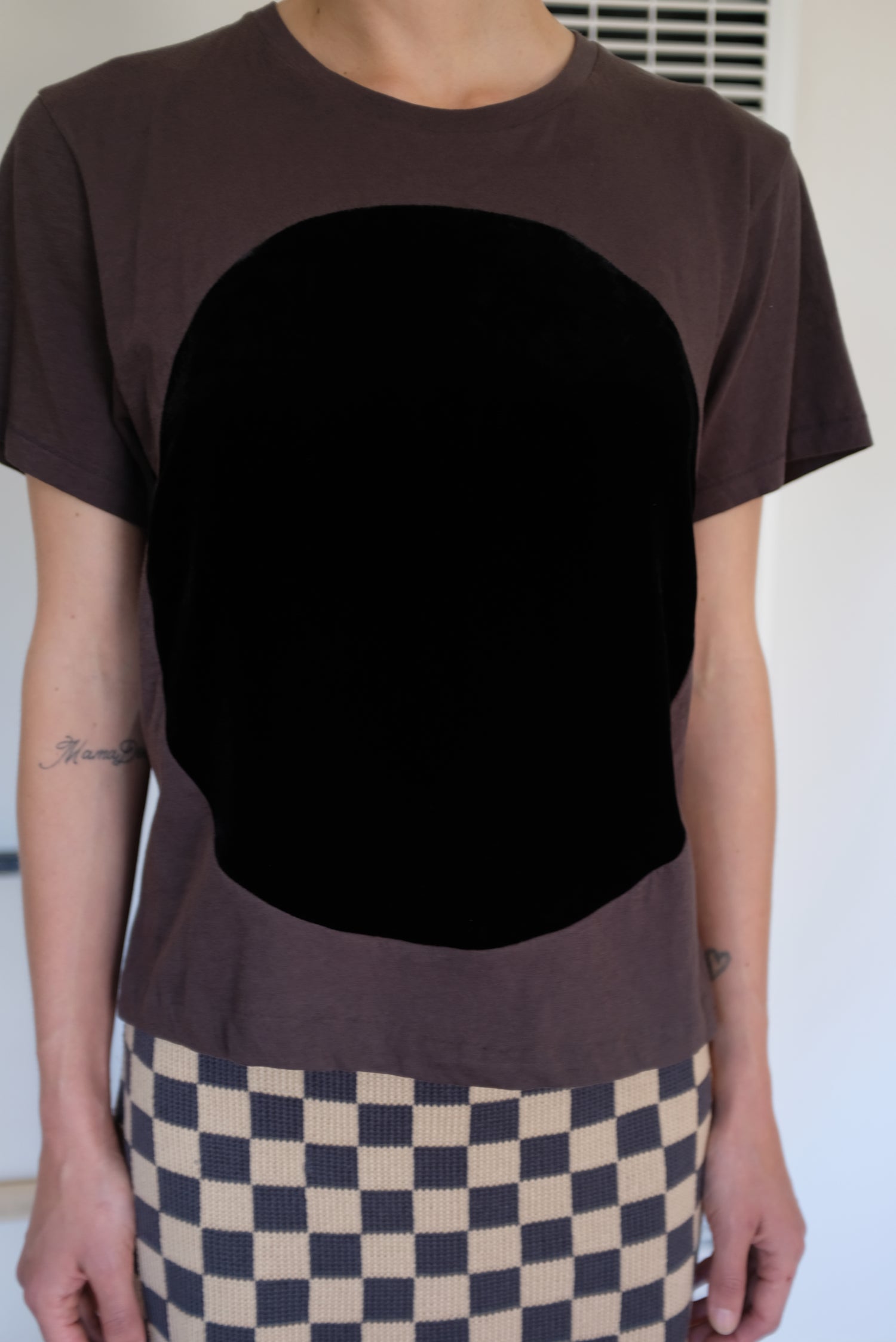 Correll Correll Velvet Circle T Shirt Black