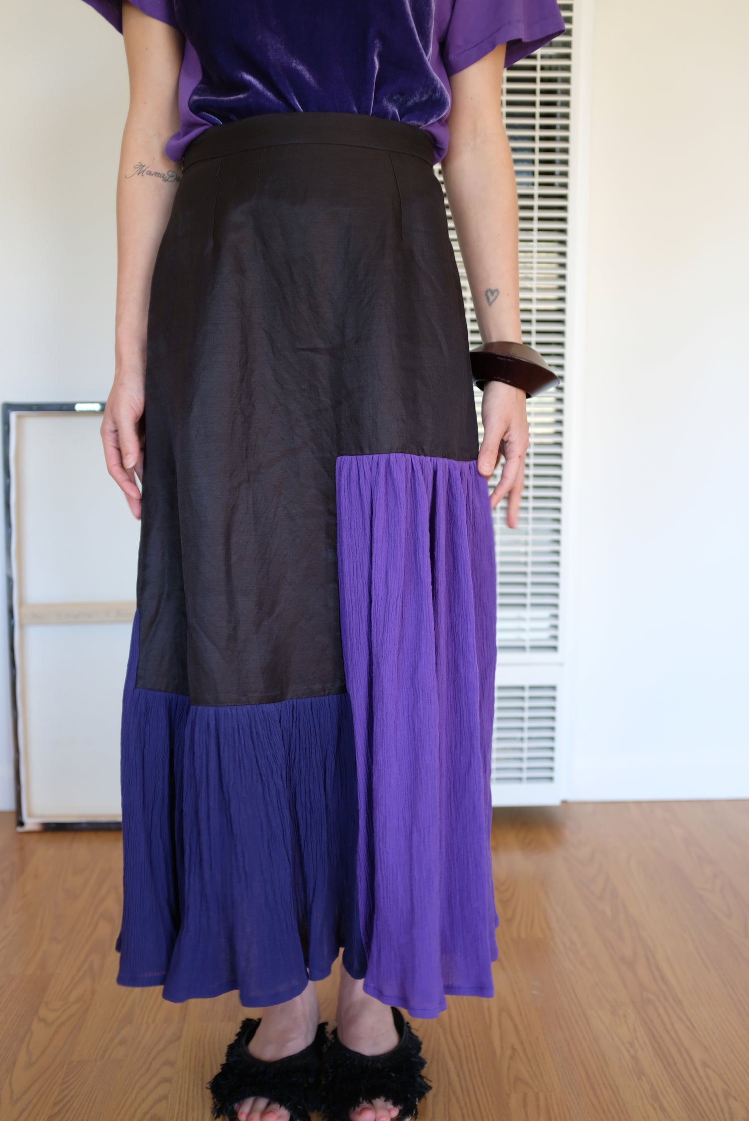 Correll Correll Flocco 19 Skirt Black/Violet