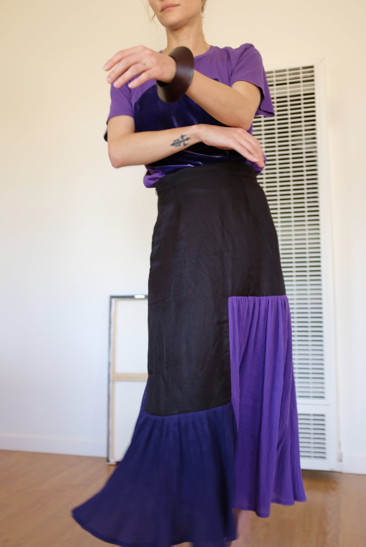 Correll Correll Flocco 19 Skirt Black/Violet