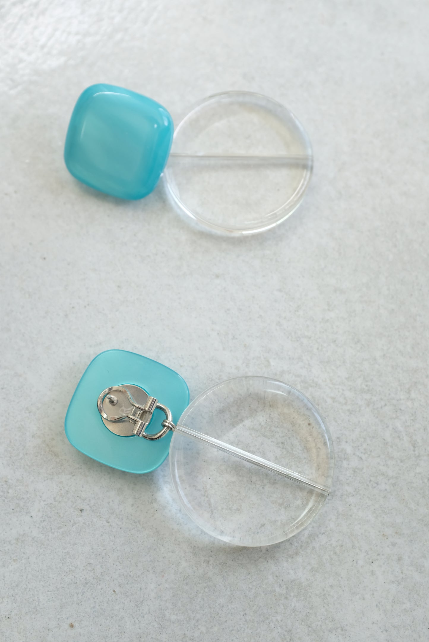 Rachel Comey Arc Earrings Aqua Marble