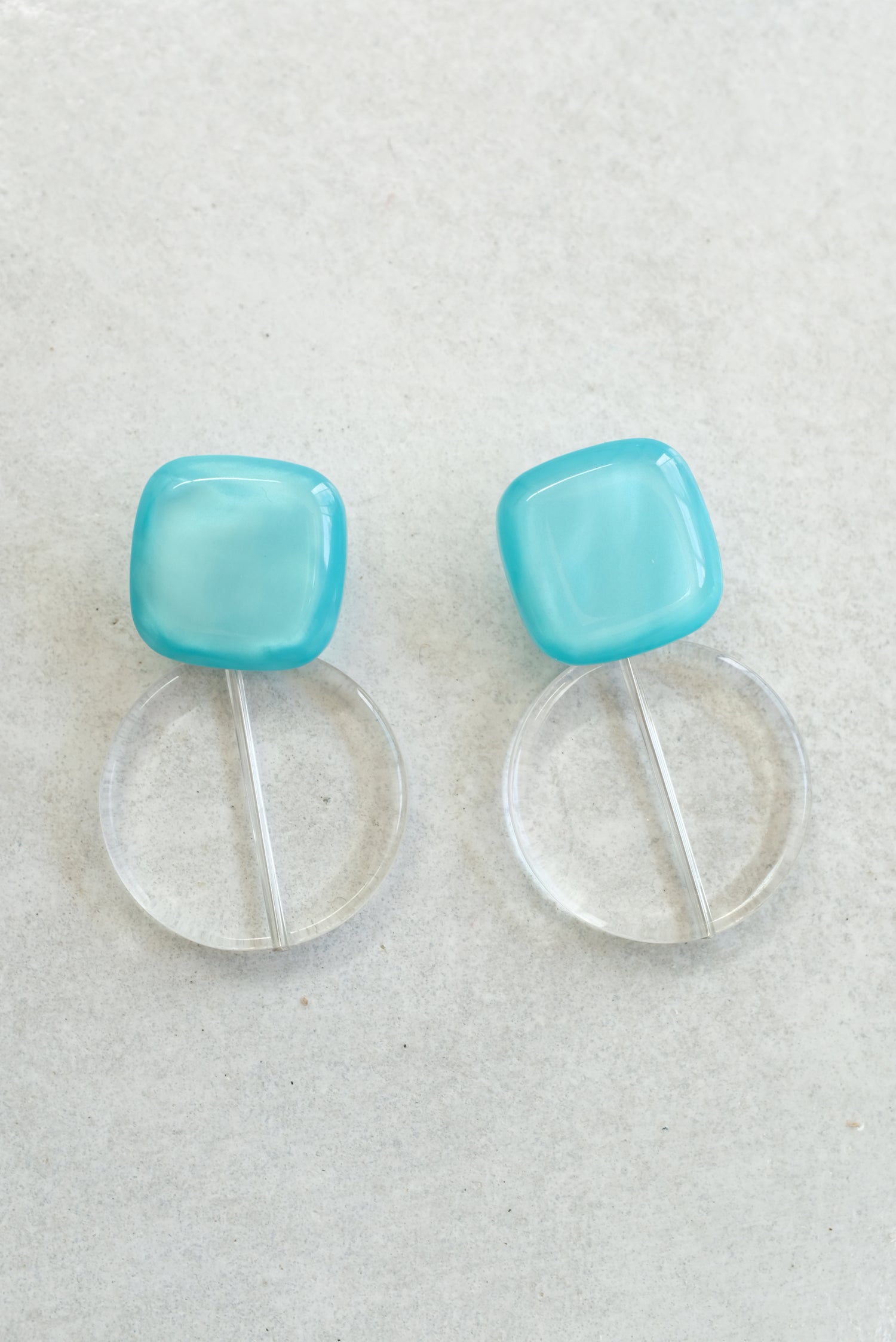 Rachel Comey Arc Earrings Aqua Marble