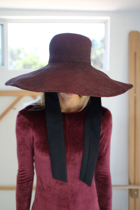 Beklina Straw Tie Hat Henna