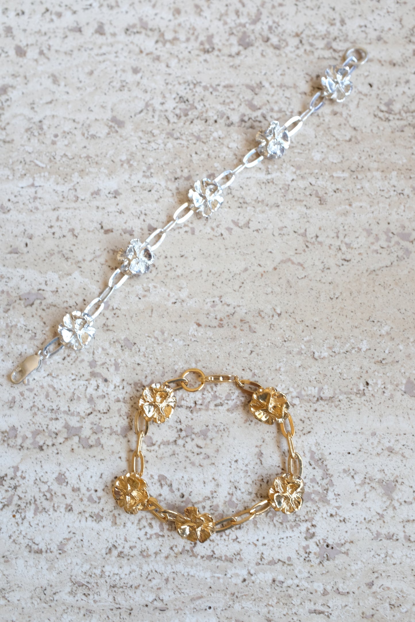 Leigh Miller Gold Poppy Chain Bracelet
