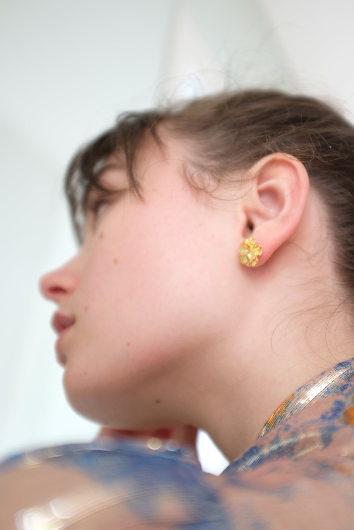 Leigh Miller Gold Poppy Stud Earrings