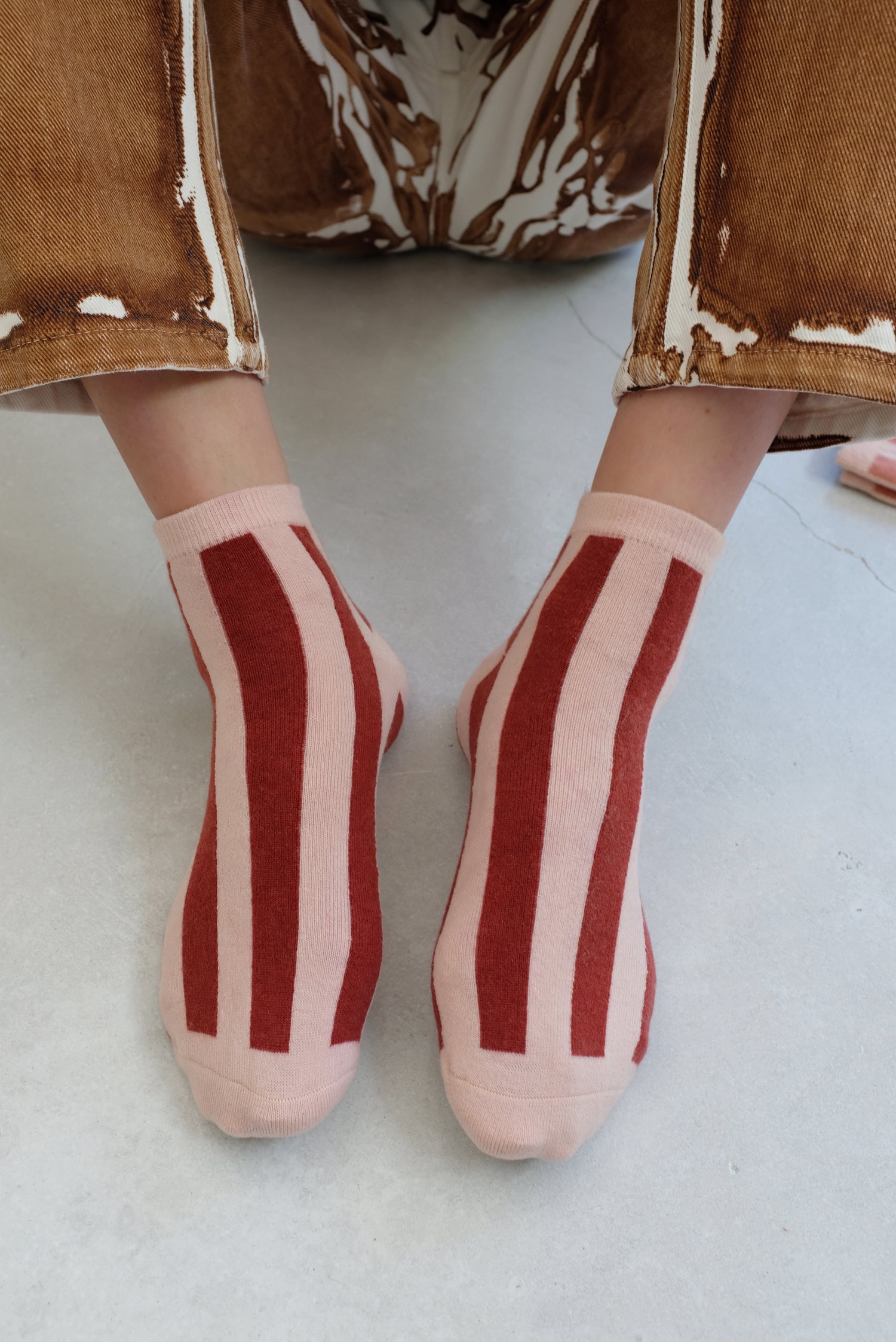 Beklina Cashmere Socks Stripes