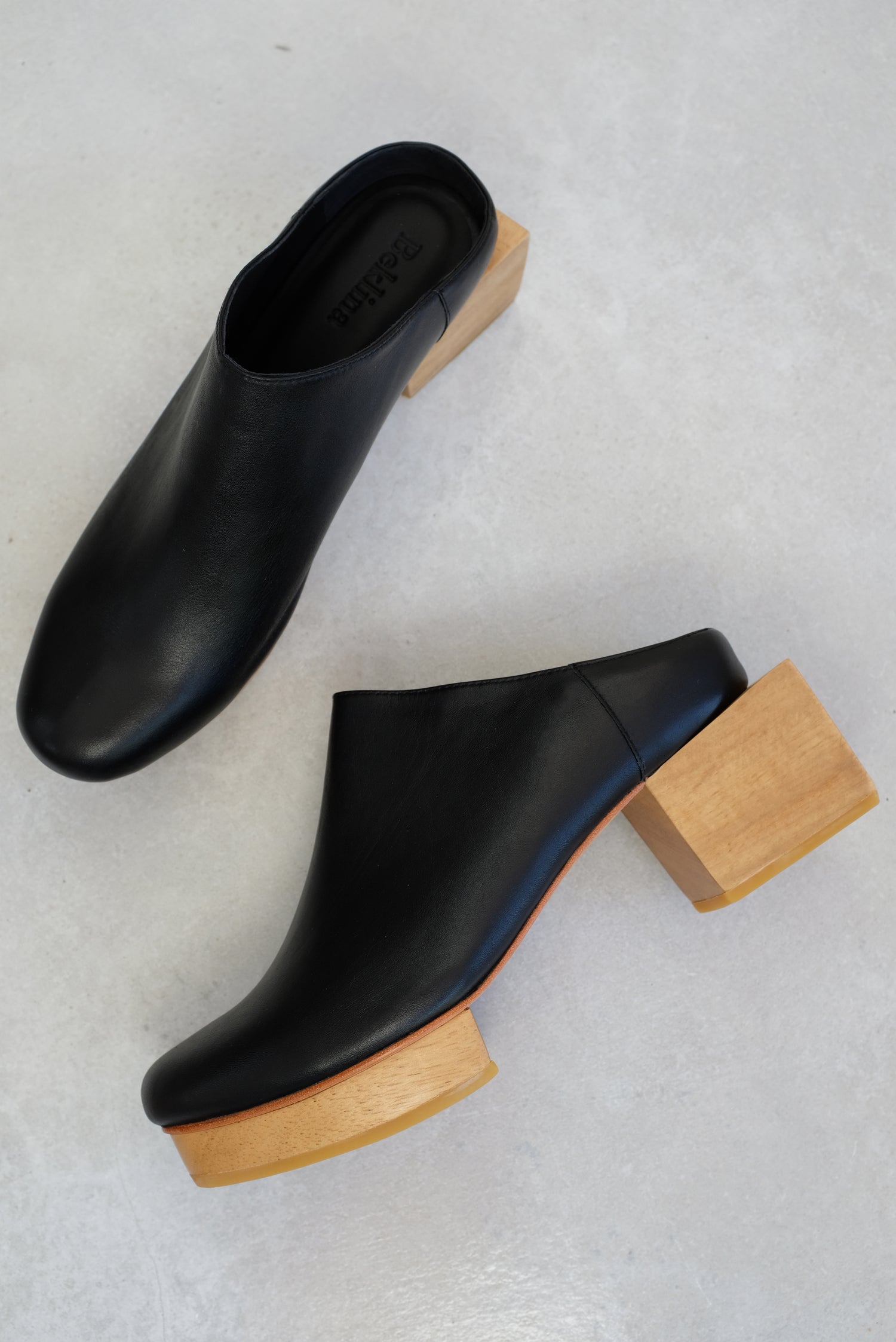 Beklina Matisse Platform Mules Black - Main Image
