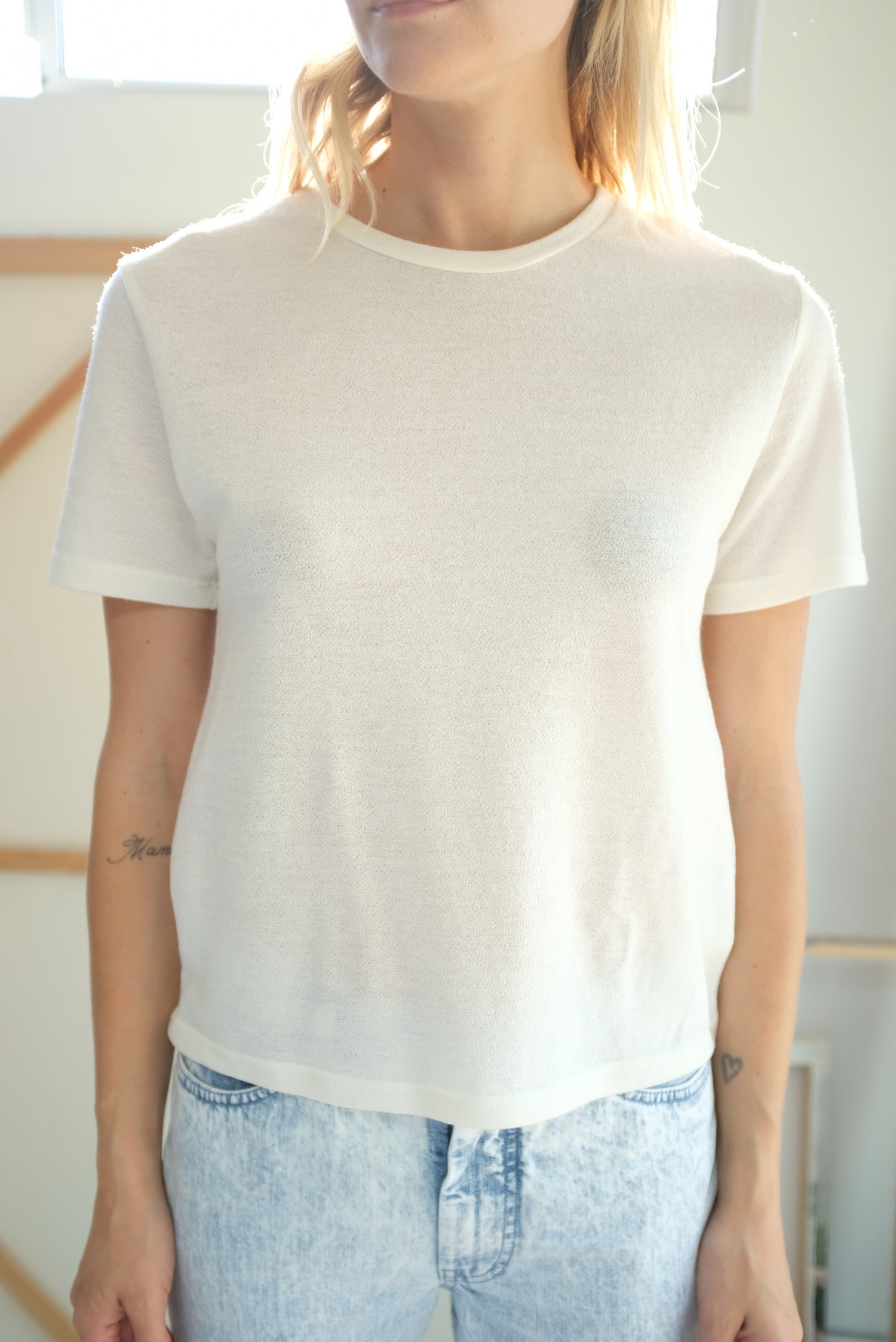 Beklina Merino T-Shirt Ivory