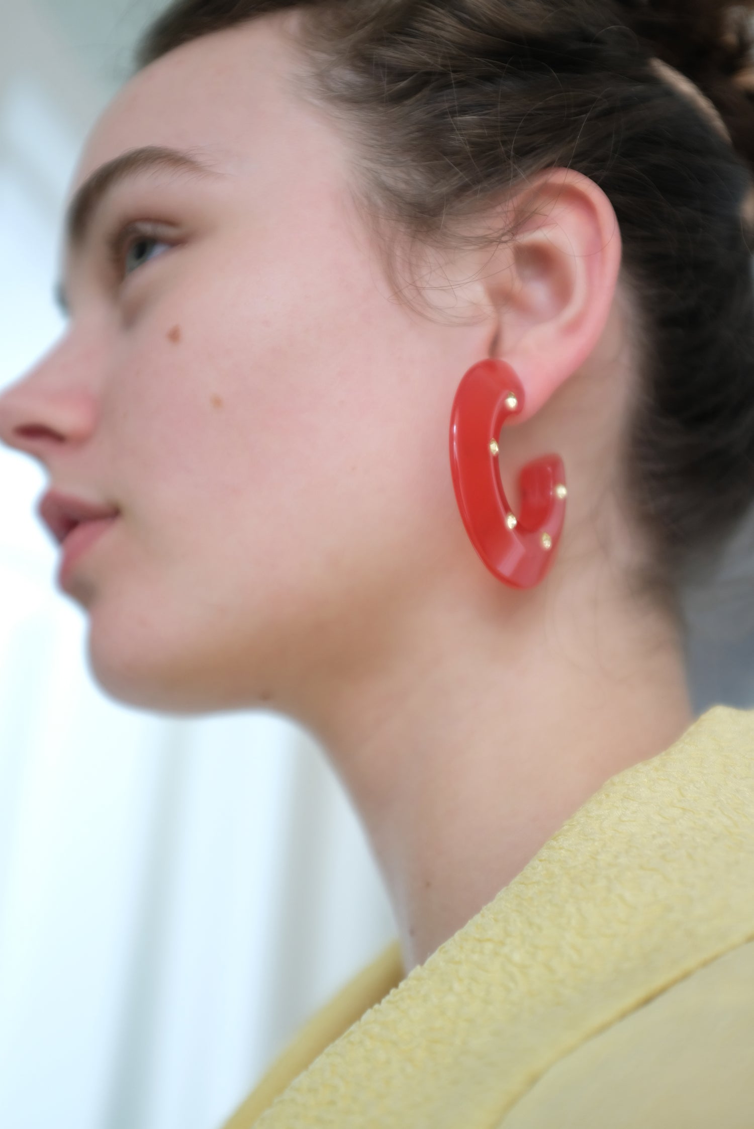 Rachel Comey Hula Earrings Red