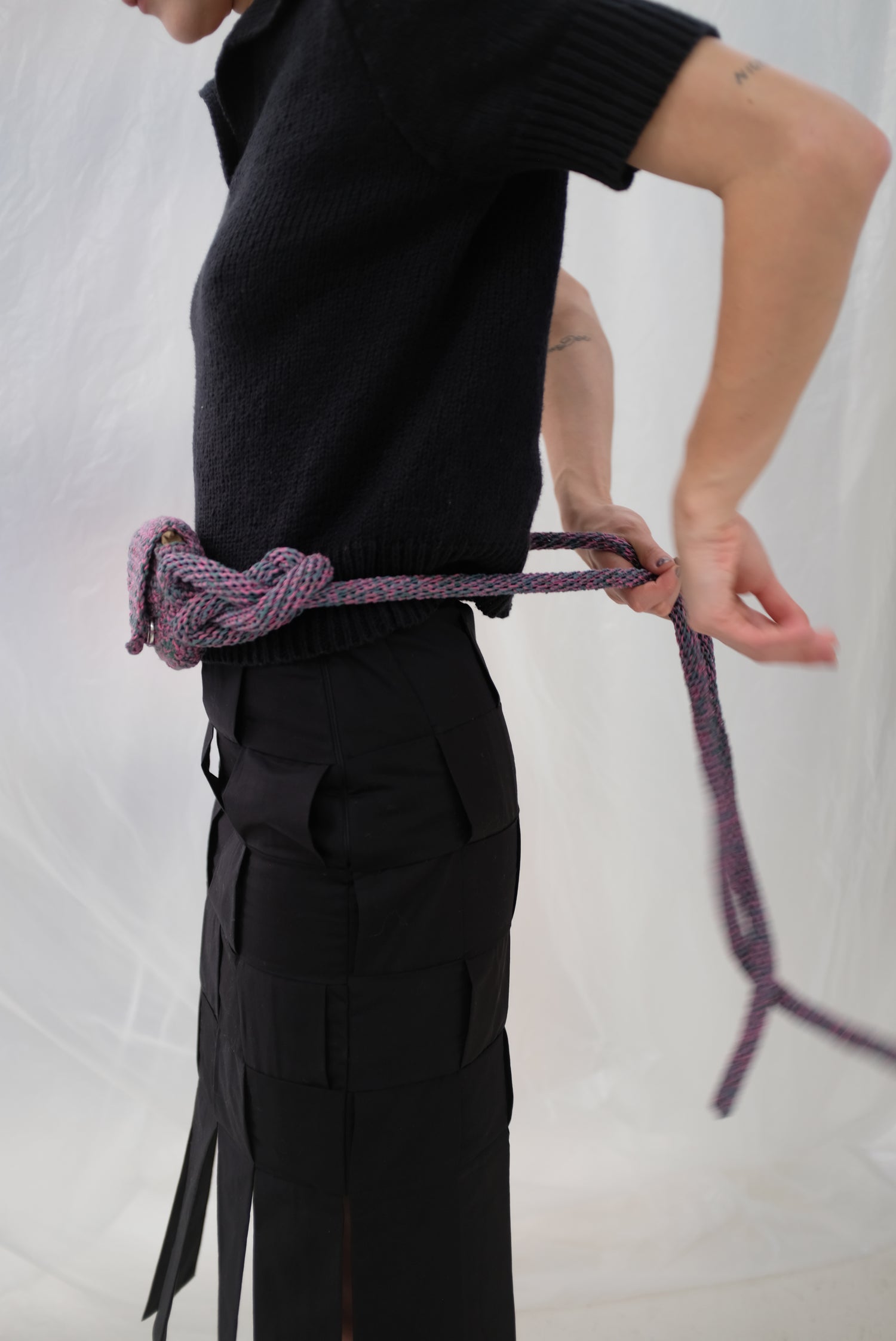 Mozh Mozh Crochet Knots Waist Bag