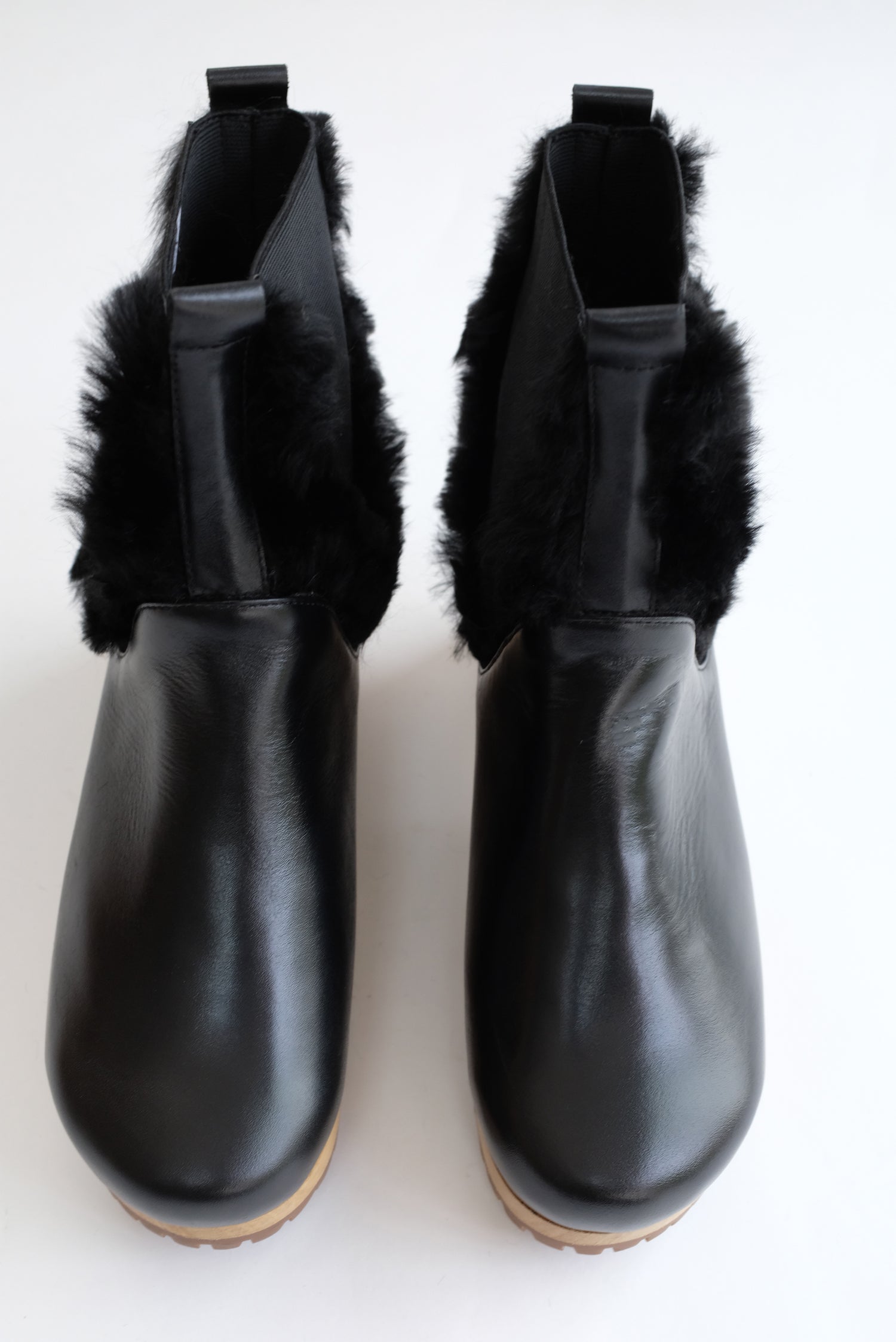 Beklina Low Clog Boot Black Alpaca