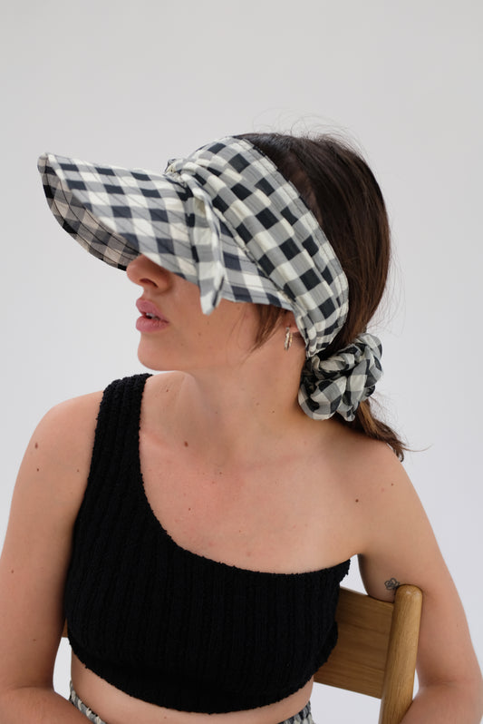 Beklina Tie Visor Gingham