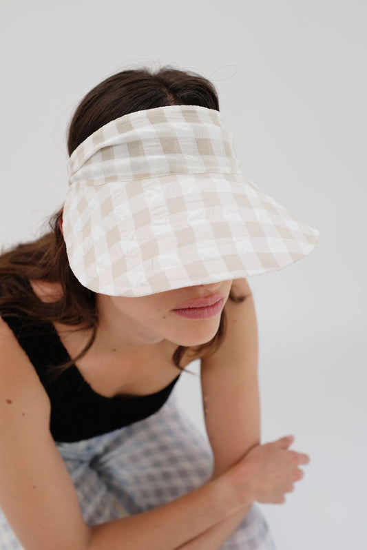 Beklina Tie Visor Gingham