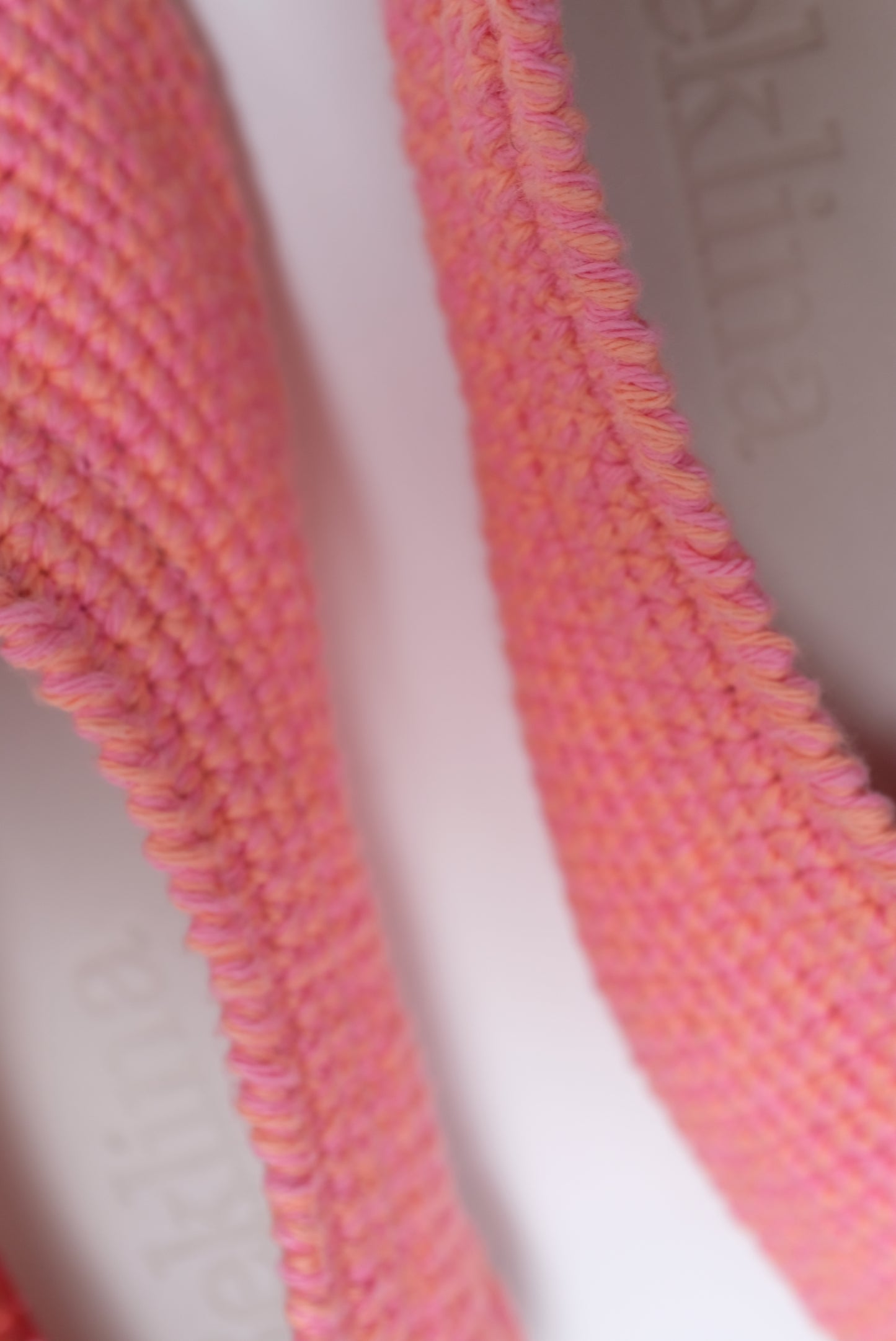 Beklina Crochet Ballet Flats Pink Melange