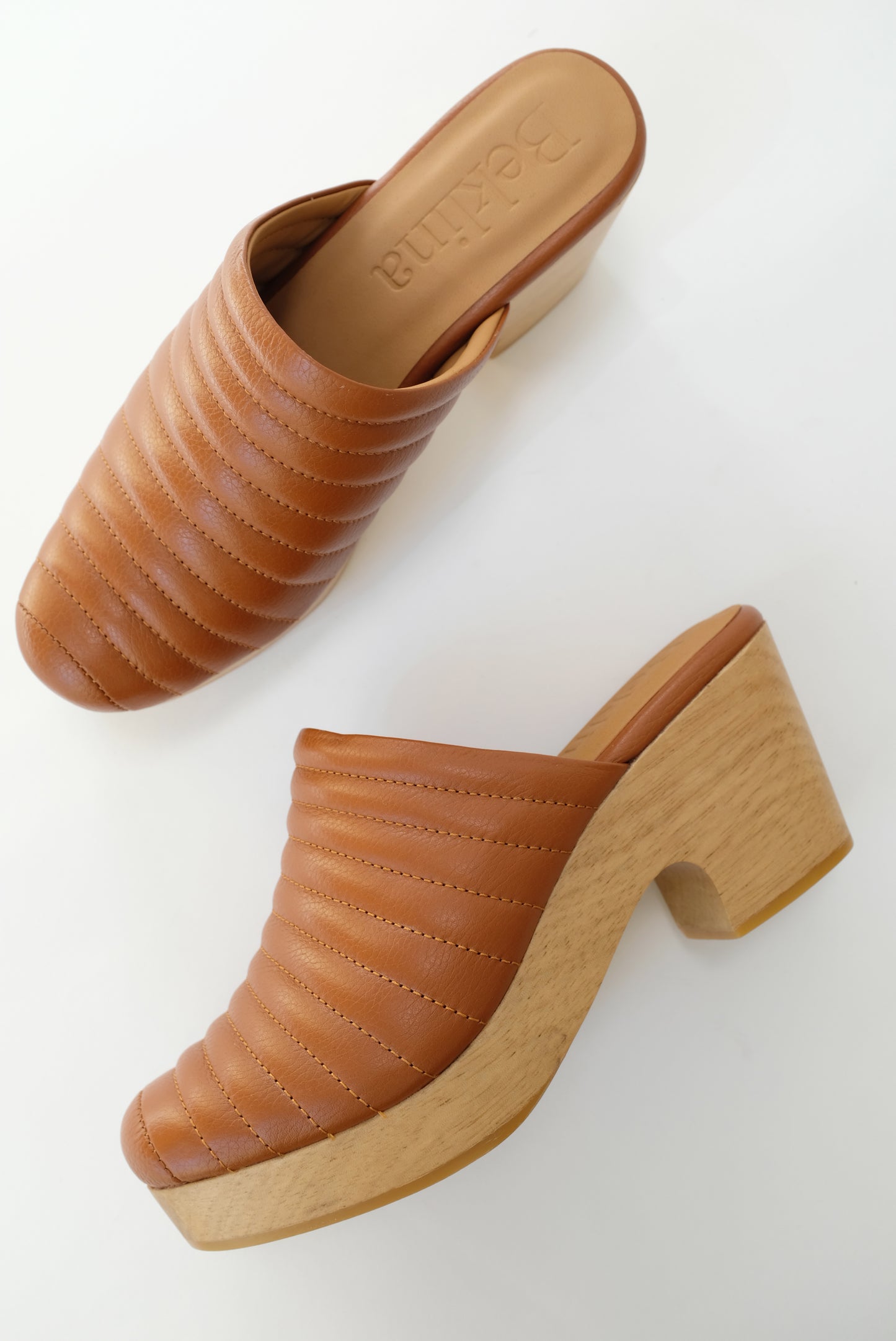 Beklina Ribbed Clog Cocoa
